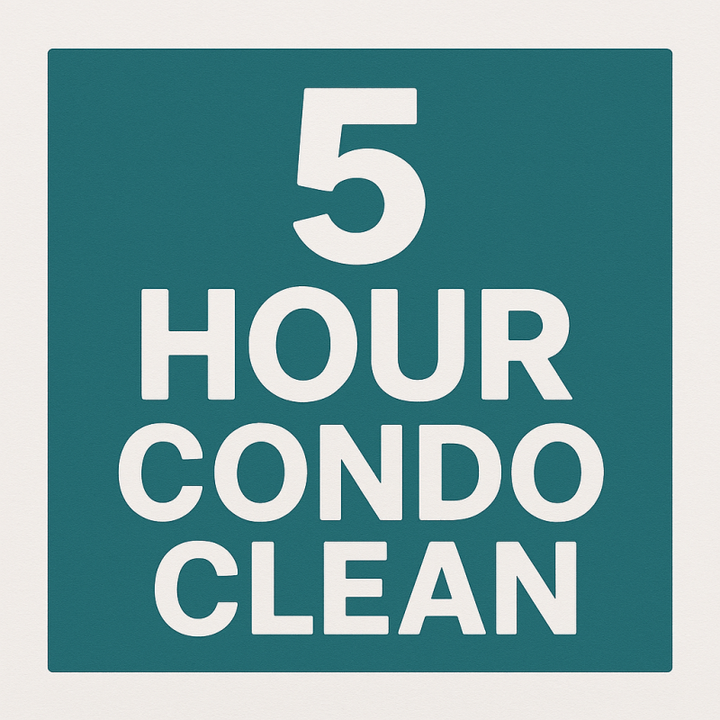 5 Hour condo cleaning
