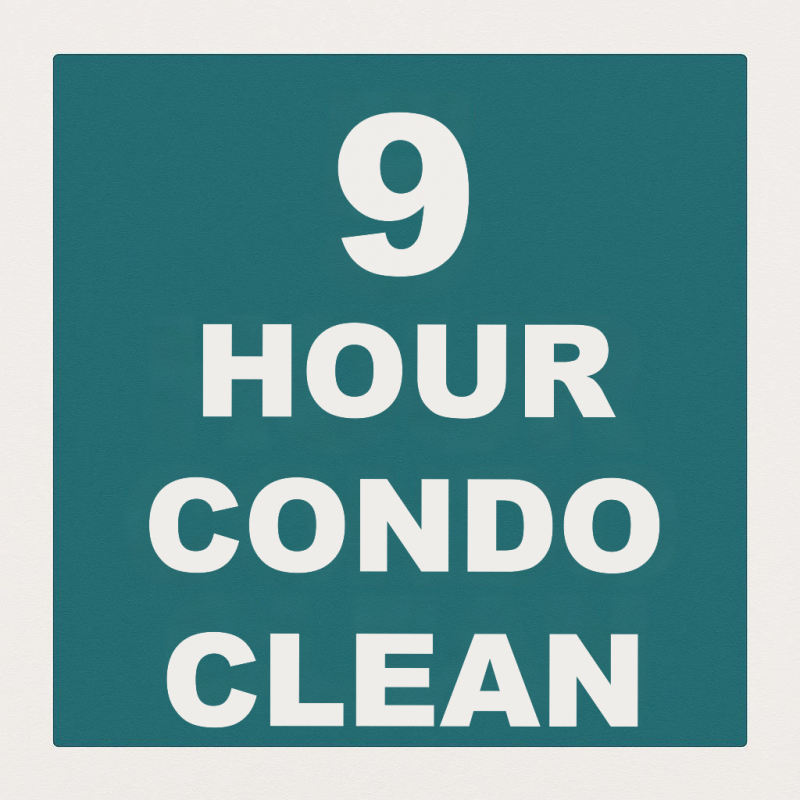 9 hour condo cleaning
