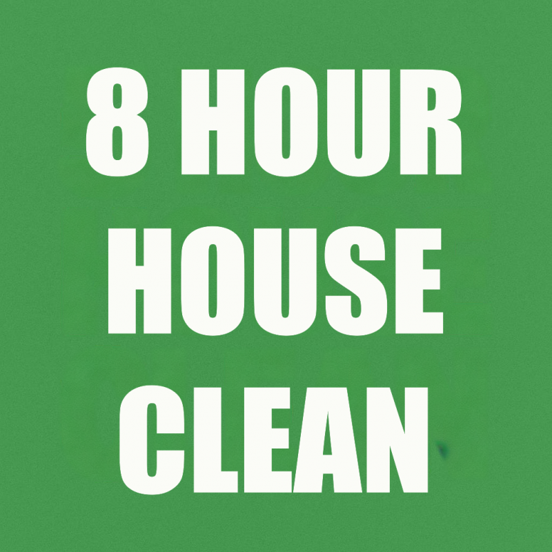 8 Hour house clean